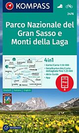 Kompass - Carte de randonnées - n°2476 - Parco Nazionale del Gran Sasso e Monti della Laga