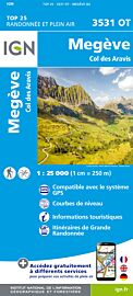 I.G.N - Carte au 1-25.000ème - TOP 25 - 3531 OT - Megève - Col des Aravis