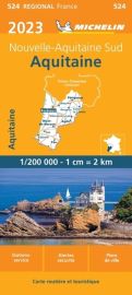 Michelin - Carte Régionale n°524 - Aquitaine - Edition 2023
