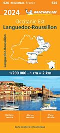 Michelin - Carte Régionale n°526 - Languedoc-Roussillon - Edition 2024