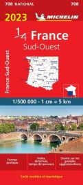 Michelin - Carte N°708 - France Sud-ouest - Edition 2023