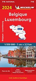 Michelin - Carte routière - Réf.716 - Belgique - Luxembourg - Edition 2024