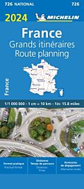 Michelin - Carte routière - Réf.726 - Carte de France des grands itinéraires - Edition 2024
