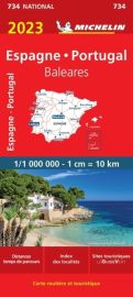 Michelin - Carte routière - Réf.734 - Espagne - Portugal - Edition 2023