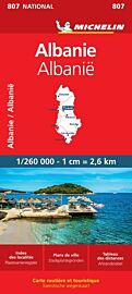 Michelin - Carte n°807 - Carte d'Albanie
