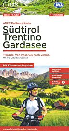 BVA & ADFC Verlag - Carte indéchirable Vélo n°28 - Südtirol, Trentino, Gardasee (Sud-Tyrol, Trentin, Lac de Garde - Via Claudia Augusta d'Innsbruck à Vérone)