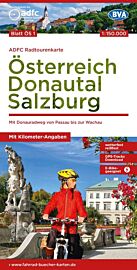 BVA & ADFC Verlag - Carte indéchirable Vélo - OS1 Autriche - Vallée du Danube, Salzbourg