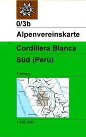 Alpenvereinskarte - Carte de Randonnée - Cordillera Blanca - Sud 0/3b