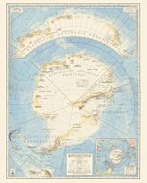 Editions Reliefs (Collection Géographie nostalgique BNF) - Carte - Antarctique