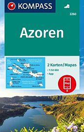 Kompass - Carte de randonnées - n°2260 - Azoren (Açores)