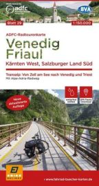  BVA & ADFC Verlag - Carte indéchirable n°29 - Venedig, Friaul, Kärnten West Transalp