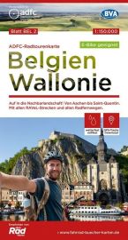 BVA & ADFC Verlag - Carte vélo indéchirable - Belgique n°2 - Belgien Wallonie
