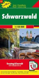 Freytag & Berndt - Carte de la Forêt-Noire (Schwarzwald) en Allemagne