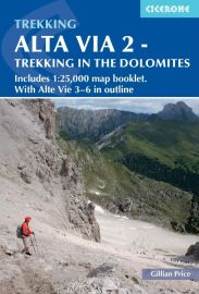 Cicerone - Guide de randonnées (en anglais) - Alta Via 2 - Trekking in the Dolomites