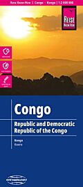 Reise Know-How Maps - Carte de la République Démocratique du Congo (RDC) - Congo (Brazzaville)