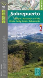 Editions Alpina - Carte de randonnées - Sobrepuerto (Pelopin, Manchoya, Cancias, Oturia, Santa Orosia, Sobremonte)