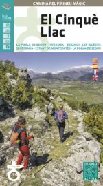 Editions Alpina - Carte de randonnées (collection Traversées) - En Cinque llac (la Pobla de Segur, Peramea, Beranui, Estany de Montcortes, La Pobla de Segur)