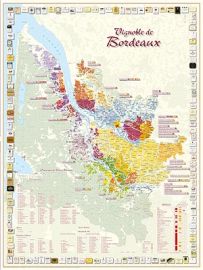 Editions Benoît France - Carte pliée du vignoble de Bordeaux