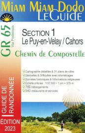 Editions du vieux crayon - Miam Miam Dodo - GR 65 - Section 1 - Le Puy-en-Velay/Cahors - Edition 2023