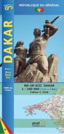 Editions Laure Kane - Carte routière de la région de Dakar 