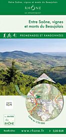 Editions Les Sentiers du Rhône - Carte - Entre Saône, vignes et Monts du Beaujolais