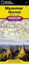 Editions National Geographic - Carte de la Birmanie (Myanmar)