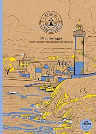 Editoins Hachette - Carnet de coloriage - Evasion en Bretagne (45 coloriages pour voyager sans bouger de chez soi)