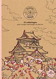 Editoins Hachette - Carnet de coloriage - Evasion au Japon (45 coloriages pour voyager sans bouger de chez soi)