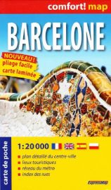Express Map - Mini plan plastifié - Barcelone