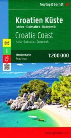 Freytag & Berndt - Carte de la Côte Croate - Istrie - Dalmatie - Dubrovnik