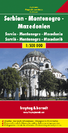 Freytag & Berndt - Carte de Serbie - Monténégro - Macédoine