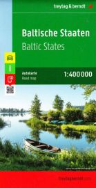 Freytag & Berndt - Carte des Etats Baltes - Estonie - Lettonie - Lituanie