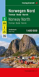 Freytag & Berndt - Carte de Norvège - n°3 - Nord - Tromso - Bodo - Narvik
