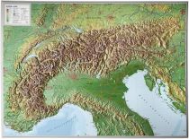 Georelief - Carte des Alpes en relief