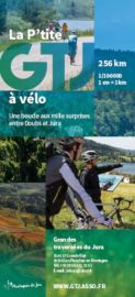 G.T.J éditions - Carte de randonnée - Carte de la p'tite GTJ à Vélo (Grande Traversée du Jura)