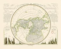 Editions Reliefs (Collection Géographie nostalgique BNF) - Carte - Lignes isothermes de ’hémisphère nord