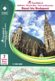 Huber Verlag - Eurovélo 6 - De Bâle à Budapest à vélo (Série de 7 cartes au 1-100.000ème)