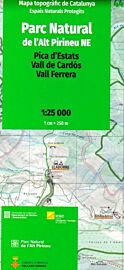 I.C.G.C (Institut Cartographique Catalan) - Carte de randonnée n° 44 - Parc natural de l'Alt Pirineu NE (Pica d'Estats, Vall de Cardos, Vall Ferrera)