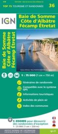 I.G.N - Collection Carte Top 75 - n°36 - Baie de Somme Cote D'albâtre - Fécamp - Etretat