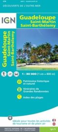 I.G.N. - Carte routière - Carte de la Guadeloupe (avec Saint-Martin et Saint-Barthélémy)