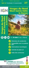 I.G.N - Collection Carte Top 75 - n°27 - Vosges du nord - Mont Saint -Odile - Le Donon
