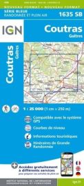 I.G.N. Carte au 1-25.000ème - Série bleue - 1635SB - Coutras - Guîtres