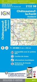I.G.N. Carte au 1-25.000ème - Série bleue - 2132SB - Châteauneuf-la-Forêt - Chamberet