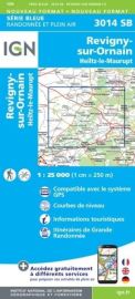 I.G.N. Carte au 1-25.000ème - Série bleue - 3014SB - Revigny-Sur-Ornain- Heiltz-Le-Maurupt