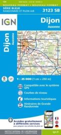 I.G.N. Carte au 1-25.000ème - Série bleue - 3123SB - Dijon - Auxonne