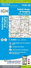 I.G.N. Carte au 1-25.000ème - Série bleue - 1530 SB - Saint-Jean-D'angély - Tonnay-Boutonne