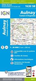 I.G.N. Carte au 1-25.000ème - Série bleue - 1630 SB - Aulnay - Couture-D'argenson