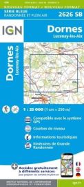 I.G.N. Carte au 1-25.000ème - Série bleue - 2626 SB - Dornes - Lucenay-Lès-Aix