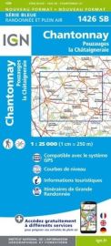 I.G.N - Carte au 1-25.000ème - Série bleue - 1426SB - Chantonnay - Pouzauges la Châtaigneraie