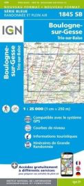 I.G.N - Carte au 1-25.000ème - Série bleue - 1845SB - Boulogne-Sur-Gesse - Trie-Sur-Baïse